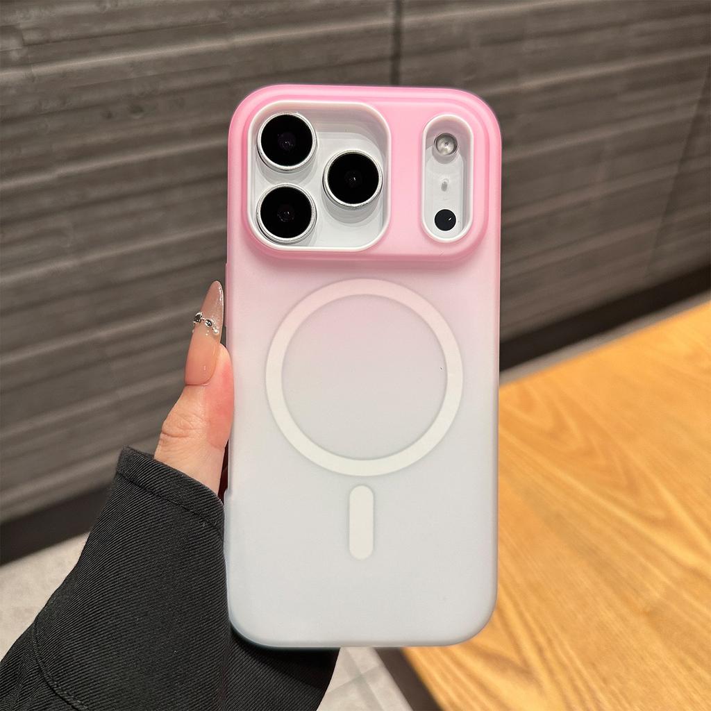 Luxury 2 in 1 Candy Magsafe Wireless Charge Phone Case For iPhone 11 12 13 14 15 16 Pro Max 17 Air Magnetic Bumper Cases Cover