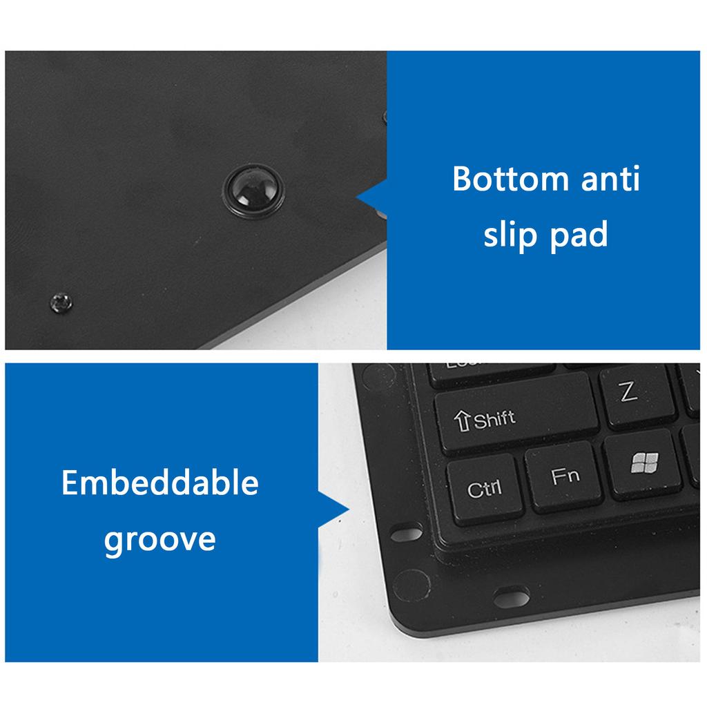 USB Keyboards with Integrated Touchpads for Industrial and Control Panel Applications