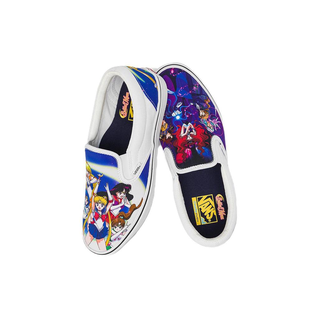 Vans Sailor Moon X Classic Slip-On ComfyCush Pretty Guardian Unisex Sneakers Blue Multi VN0A7TNM448