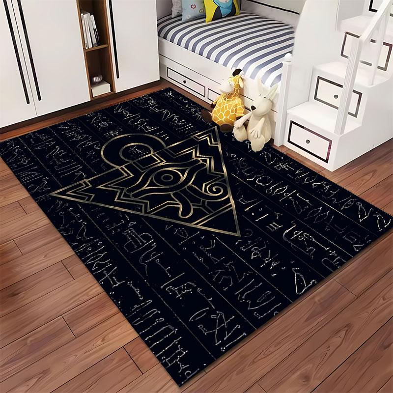 Ancient Eye Pyramid Design Carpet Suitable As a Non-slip Mat for the Living Room or Bedroom Sofa