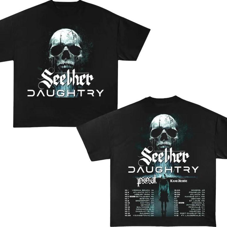 Seether x Daughtry Tour 2025 Shirt l Unisex shirt Seether Merch Unisex T-Shirt S