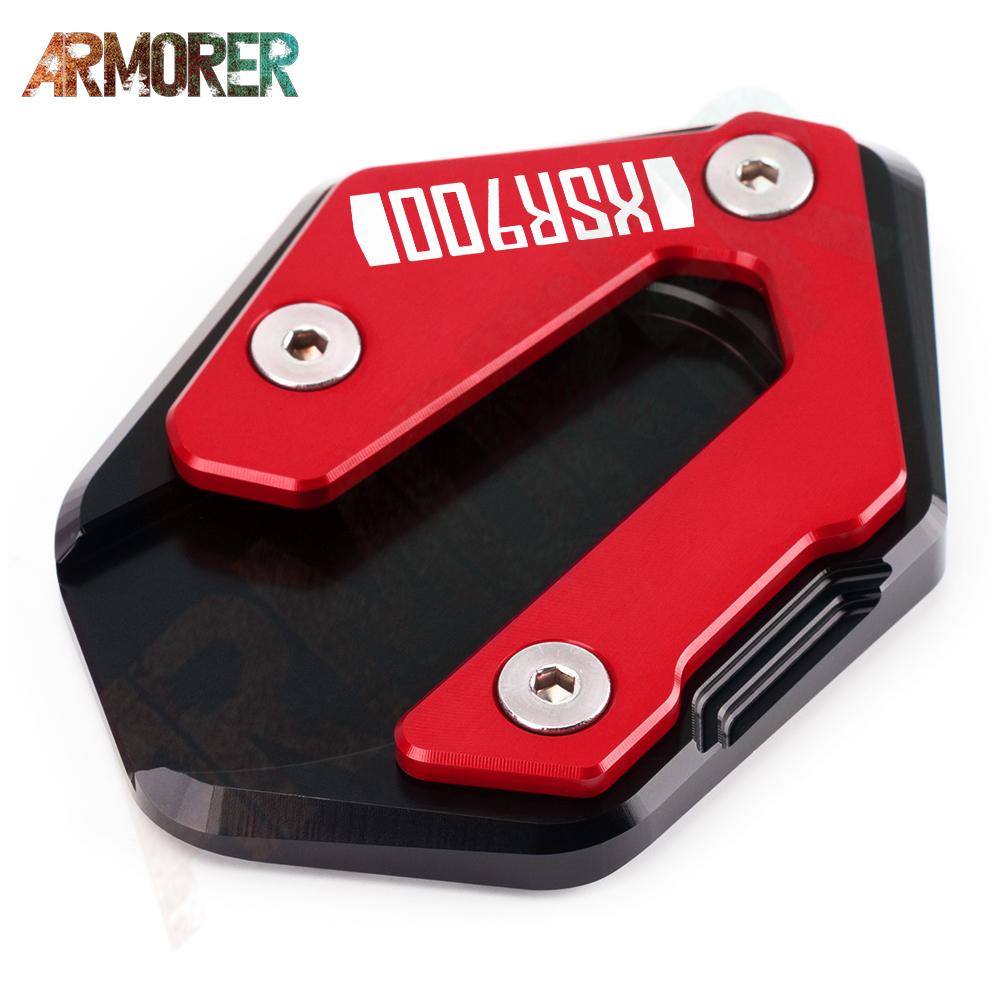 For YAMAHA XSR900 XSR 900 CNC Kickstand Enlarge Plate Side Stand Extension Pad Motorcycle Accessories 2016 2017