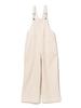 Beams Heart All-in-One/Overalls, Semi-Wide Overalls, Size 25S, Women's, Off White, One Size