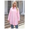 Fashion Long Sleeved Office Women Long Shirt Spring Autumn Loose Elegant Casual Basic Blouses Solid Color Lapel Streetwear Simple Tops Clothing