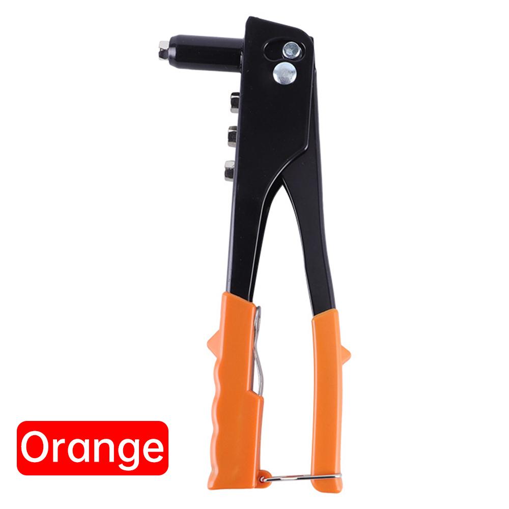 

Heavy Duty Riveter Gun Set Hand Riveter Set Blind Rivet Pliers Gun DIY Rivets Nut Automotive Tools оранжевый