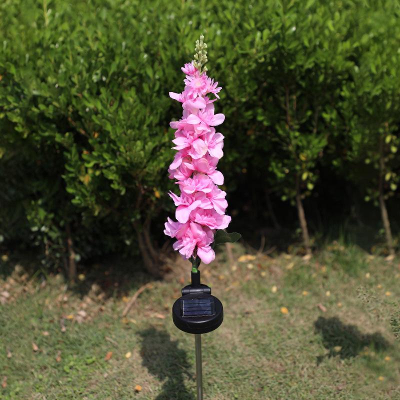 Solar Hyacinth Violet Outdoor Waterproof Flower String Lights
