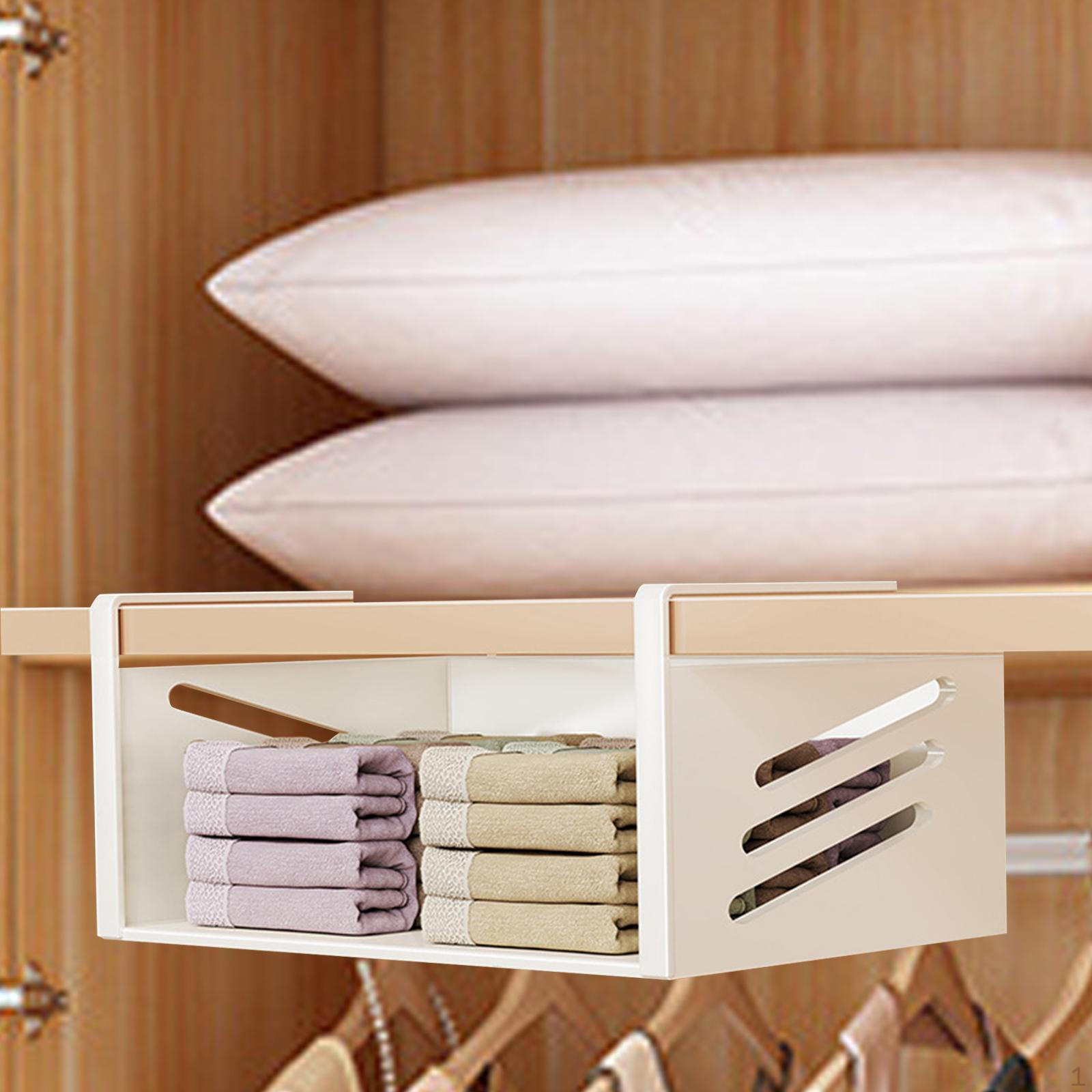 Carbon Steel under Shelf Closet Organizer Basket Hanging Holder for Cabinet Desk Kitchen Home 26cmx23cmx135cm 3198₽