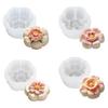 Chocolate Molds Cake Moulds Flower Shape Dessert Molds Pastrys Bakings Supplies Silicone Texture for Baking Cake Dessert