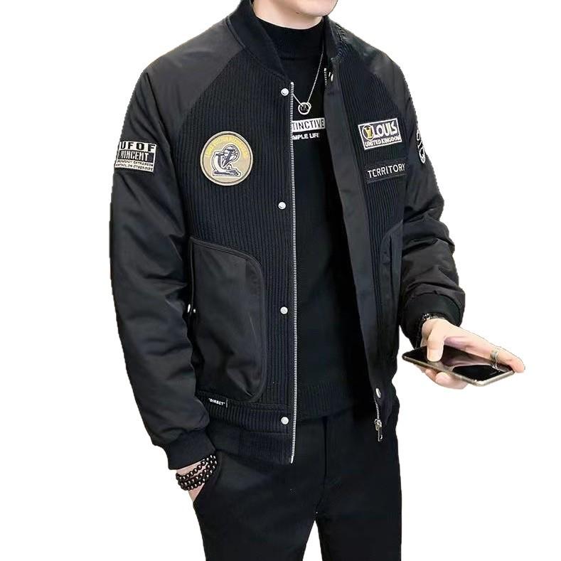 Men's Trendy Pilot Jacket - Casual Baseball Style, Loose Fit for Spring and Autumn