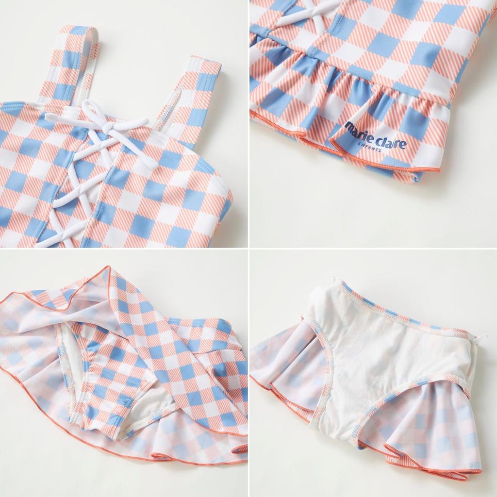 Marie Claire MC ENFANTS Gingham Check Toddler Swimsuit, 125703, PK 100