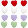 Silicone Heart Beads for DIY Jewelry & Knitting: Anti-Drop Crochet Hook and Needle Stoppers
