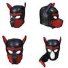 Puppy Play Dog Hood Mask Neck Collar  Bondage Hood Mask Restraint Harness Full Head Ears Halloween Mask Sex Toy For Couples