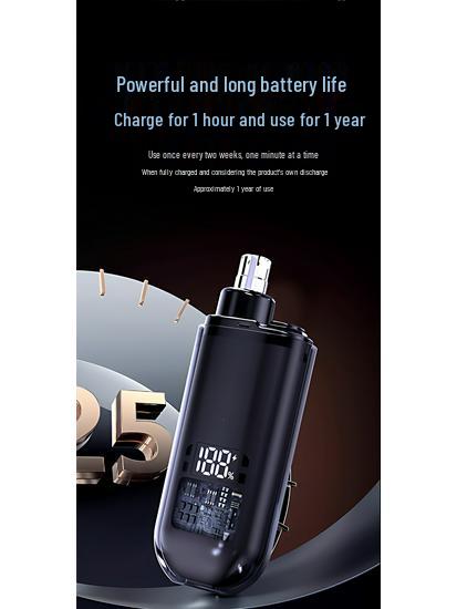 Nose Hair Trimmer for Men - Rechargeable, Water Washable, Portable Grooming Tool for Boys