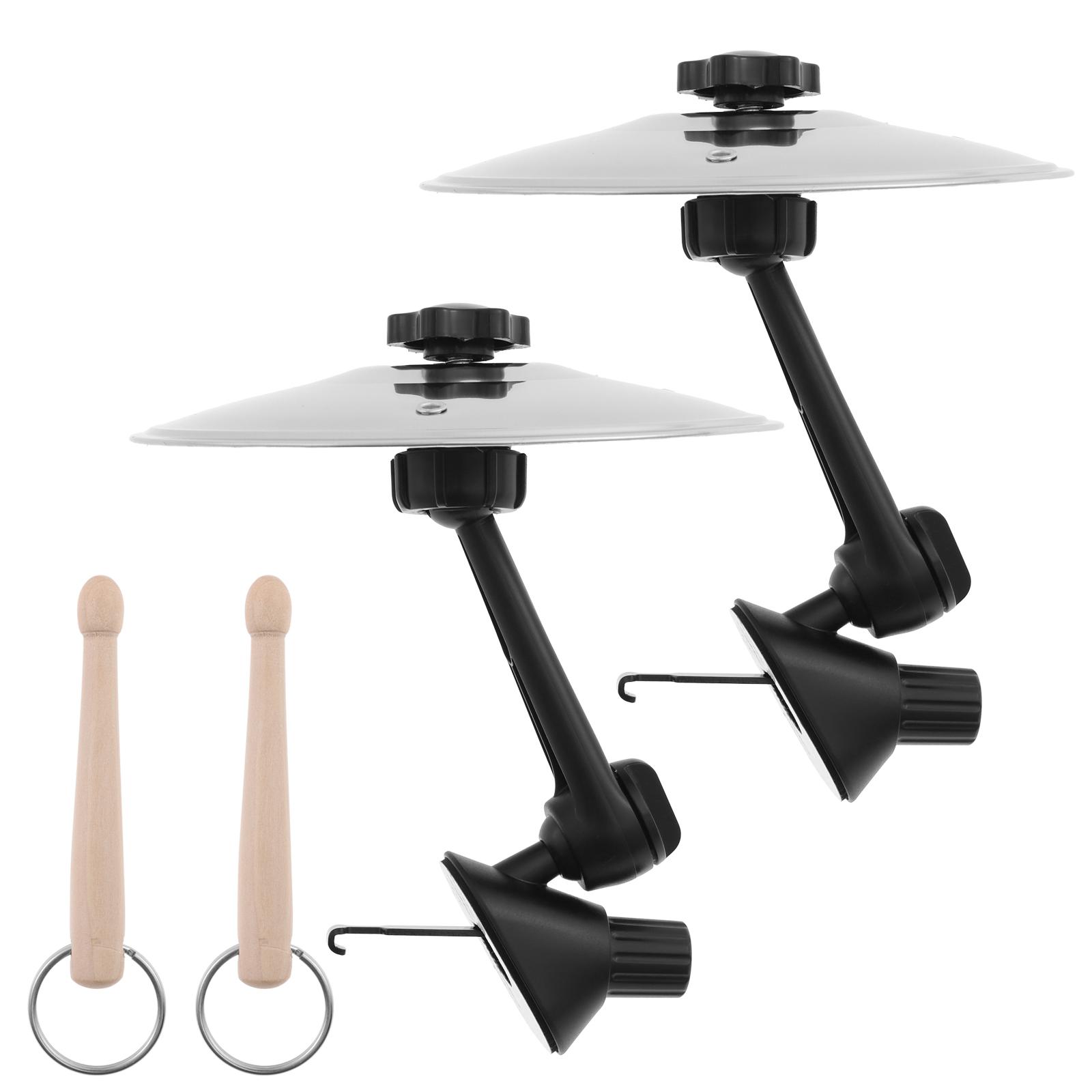 

2 шт. Забавные автомобильные тарелки для воздуховода, компактные, простые в установке, автомобильные тарелки крэш с 2 барабанными палочками для водителя, барабанщика, любителя музыки