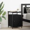 Nightstand Set of 2 Black Oak Effect 40 X 42 X 60 Cm