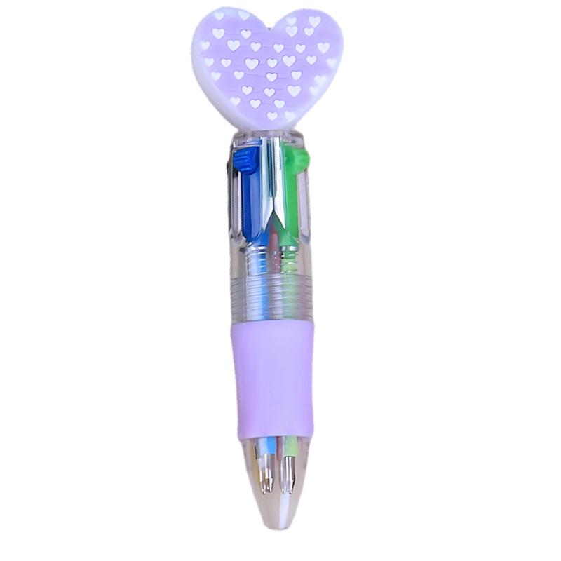 5/10/15Pcs Offices/Campuses/Birthdays/Valentine'S Day Gifts Casual Style Novel Heart-Shaped Retractable Ballpoint Pen Set