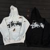 Mens Oversized Hooded Sweatshirt Heavyweight Cotton 450g Long Sleeve Digital Print Casual Streetwear