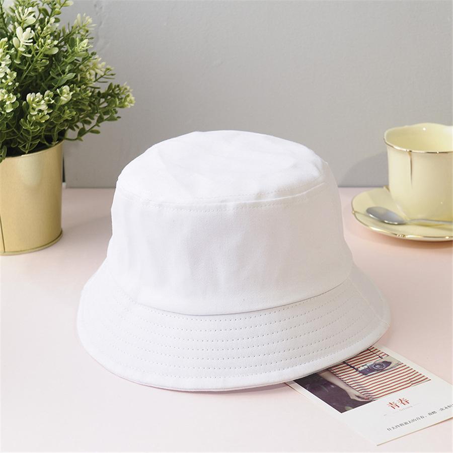 Simple thin versatile solid color light board bucket hat male and female students tide casual hat sun hat spring and autumn