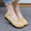 Summer New Women's Fashion Casual Fly-woven Shoes Flat-bottomed Breathable Shallow Mouth Single Shoes Non-slip