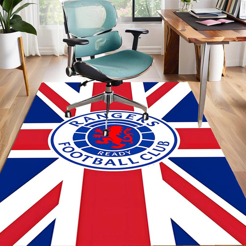 1pc Football Team Design Area Rug - Non-Slip, Soft & Cozy Floor Mat for Living Room, Bedroom, Office - Indoor/Outdoor Decorative Carpet
