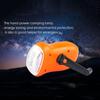 Mobile Super Bright Solar Power LED Torch Hand Crank Flashlight Work Lamp Camping Light