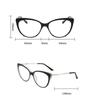 0 -0.5 -0.75 To -6.0 Blue Light Blocking Cat Eye Prescription Spectacles With Diopter Spring Leg Myopia Photochromic Eyeglasses