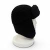 Pristine CHANEL Knit cap COCO Mark Chapka Hat Trapper Hat Flight Hat cashmere Used