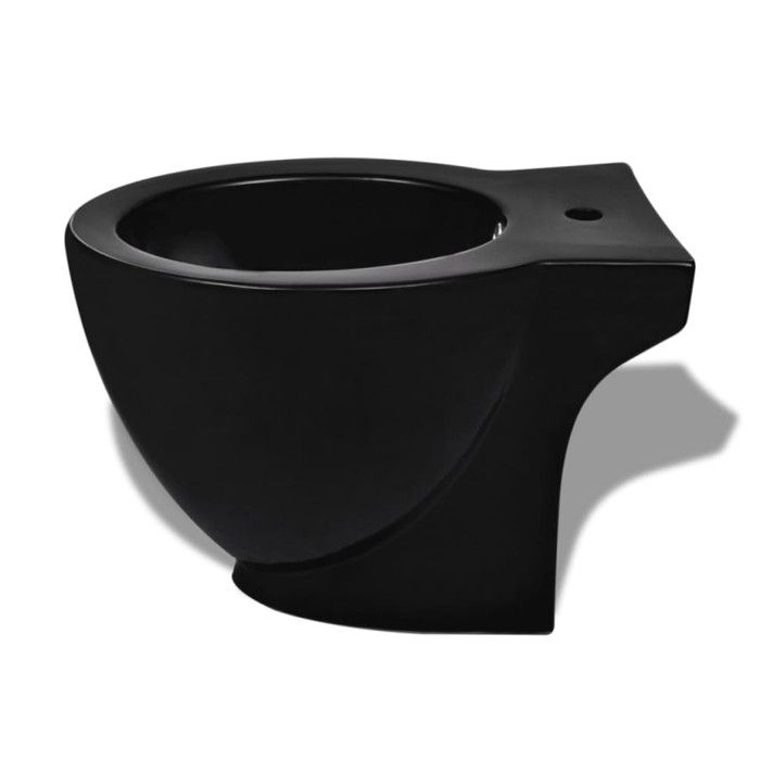 Bidet en céramique sanitaire noir à poser - VIDAXL - Rectangulaire - Hauteur 40 cm