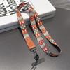 Retro Pattern Crossbody Cell Phone Lanyard Adjustable Hanging Neck Mobile Phone Strap Lanyard Pendant With Universal Card Gasket