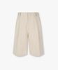 MAN ON THE BOON Cotton Herringbone Loose Fit Shorts_Beige 4716152017