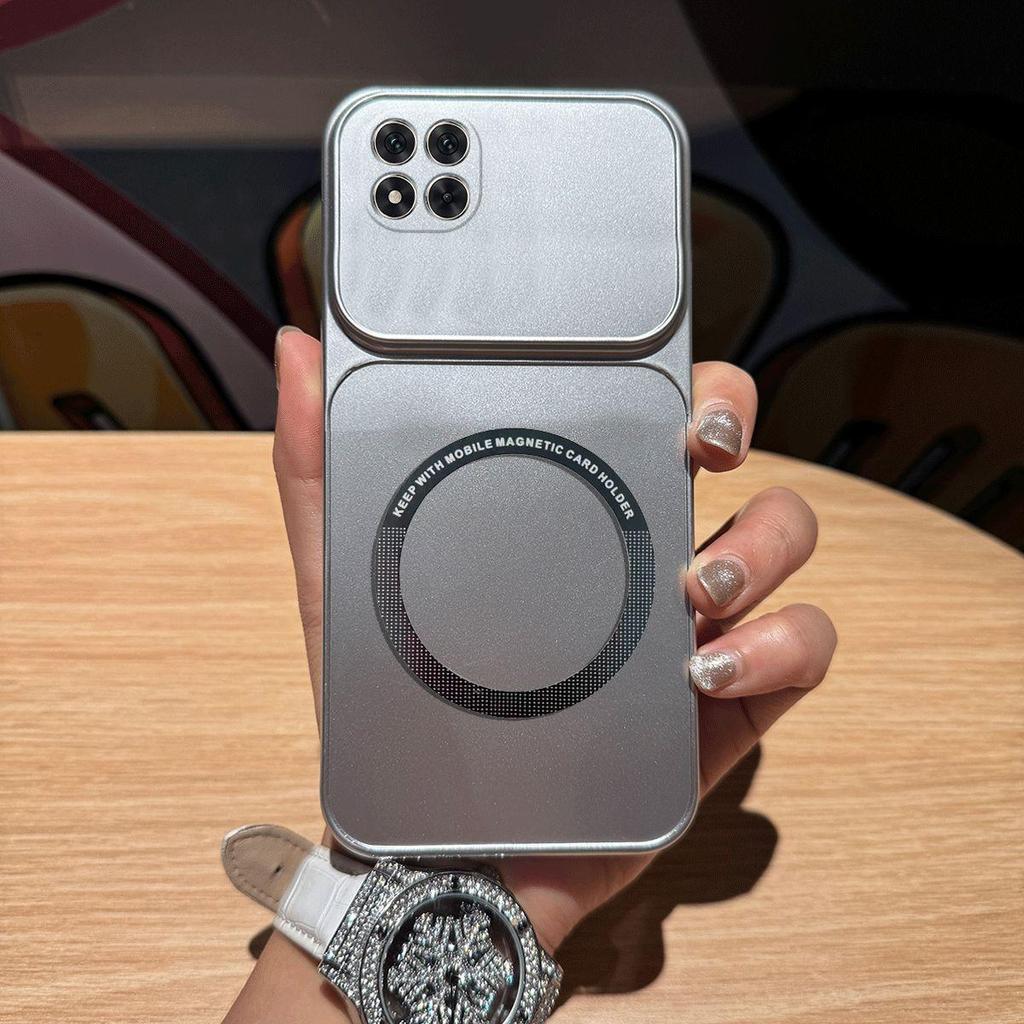 Metallic Finish Magnetic TPU Phone Case for Xiaomi Redmi Note 15 Pro+,15 Pro 5G Pro 4G 15 5G,POCO M8 Pro 5G M8 5G Shockproof Matte Soft Cover