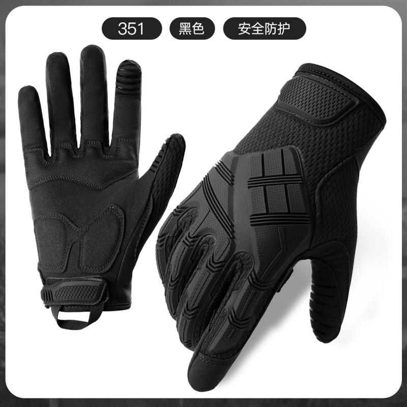 Tactical Cycling Gloves Men Touchscreen Compatible Anti-Slip Durable Outdoor Sports Riding Z351