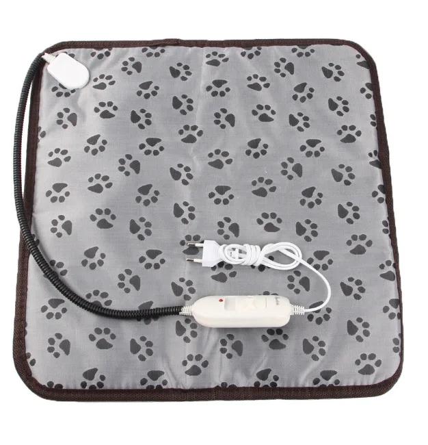 

Adjustable Temperature Pet Heating Pad Waterproof Electric Dog Mat with Timer Function Energy Saving Chew Resistant Cord