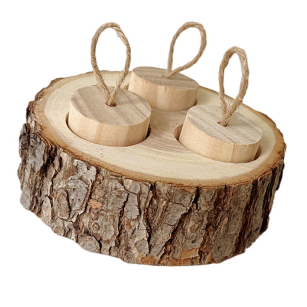 Malá hračka na krmení pro morčata Dřevěné krmítko pro králíky Hračka na krmení Puzzle deska Tréninkové pamlsky pro malá zvířata Krmítko