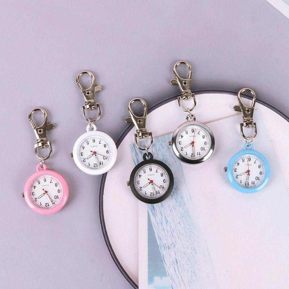 Luminous LED Electronic Hanging Watch Digital Display Keychain Watch Portable Pocket Watch  School