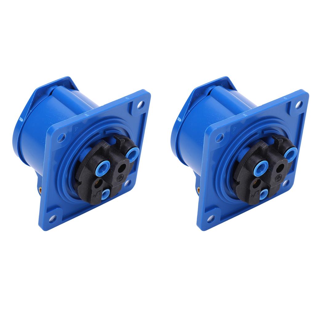 2 buc priză industrială monofazată, 3 pini, rezistentă la explozie, impermeabilă, 16 A, 3 găuri, 220250 V