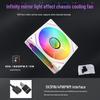 Prism 4Pro ARGB 12cm White Silent Cooling Fan with Sync Temp Control for Desktops