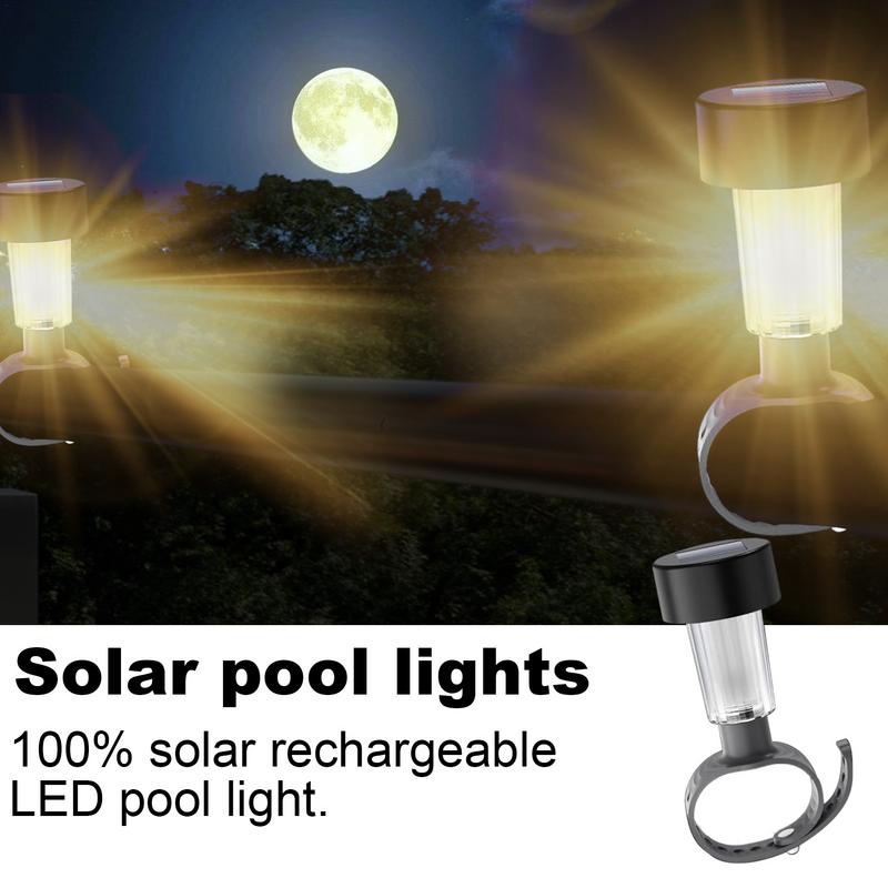 Waterproof Solar Pool Lights Pool Lighting Products LED Framed Swimming Pool Lights Solar Fence Decor For Romantic Atmosphere
