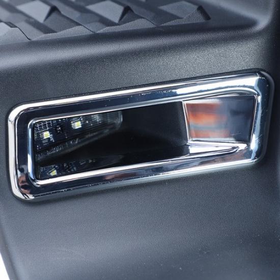 Chrome Rear License Plate Lamp Cover Trim Decor Frame For Dodge Ram 1500 2018+