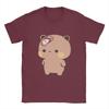 Men Panda BuBu’s T Shirt  Flip Flop on DuDu Bear face   Pure Cotton Clothing Novelty Short Sleeve Round Neck Tees 6XL T-Shirt