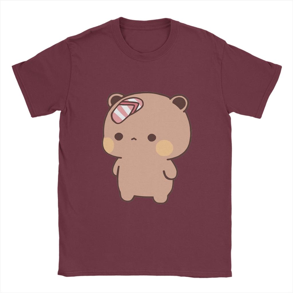 Men Panda BuBu’s T Shirt  Flip Flop on DuDu Bear face   Pure Cotton Clothing Novelty Short Sleeve Round Neck Tees 6XL T-Shirt