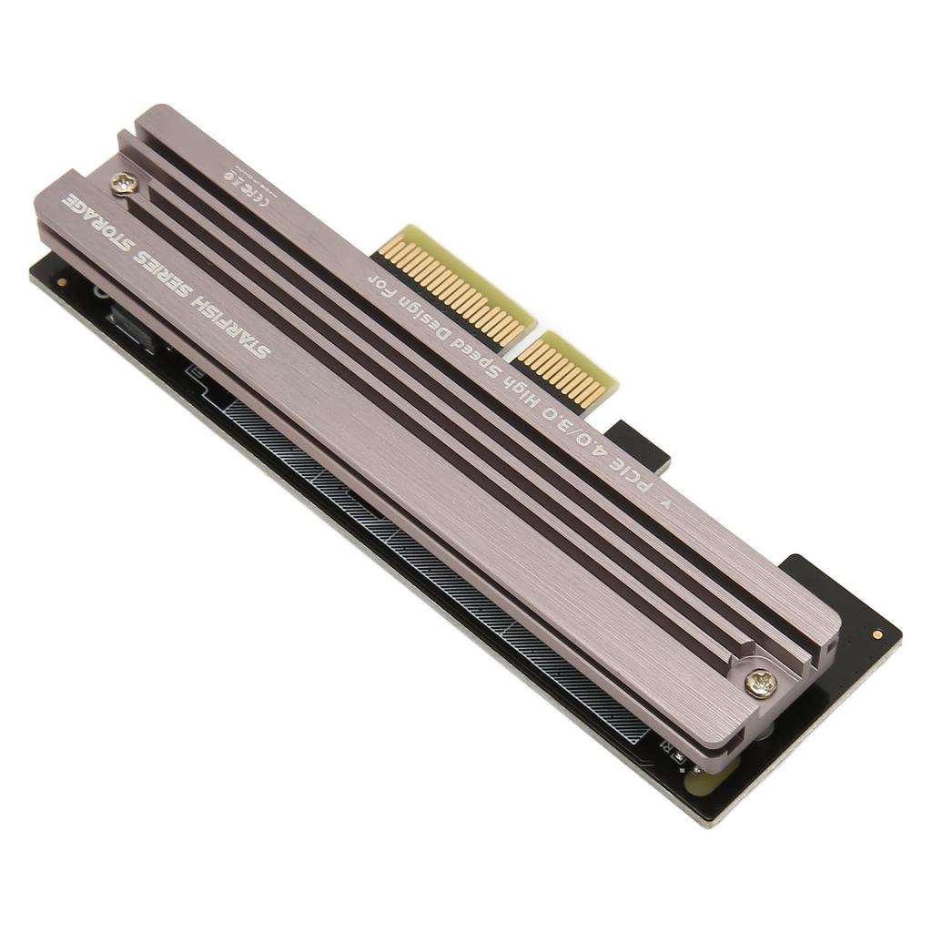M.2 NVMe SSD To PCIE 4.0 Adapter Card 64Gbps Support X4 X8 X16 Slot SSD Expansion Card for 2280 2260 2242 2230 SSD