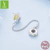 S925 Silver Bee Silicone Positioning Safety Chain, Mori Design Sense Diy Insect Beaded Accessories