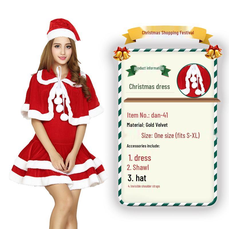 2023 Weihnachtsmann Weihnachtskostüm und Cosplay-Outfit-Set