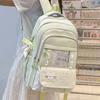 Schoolbag Plaid New Cute Schoolbag Female Junior High School Students Large Capacity High Value Ins Class Travel Double Shoulder Backpack