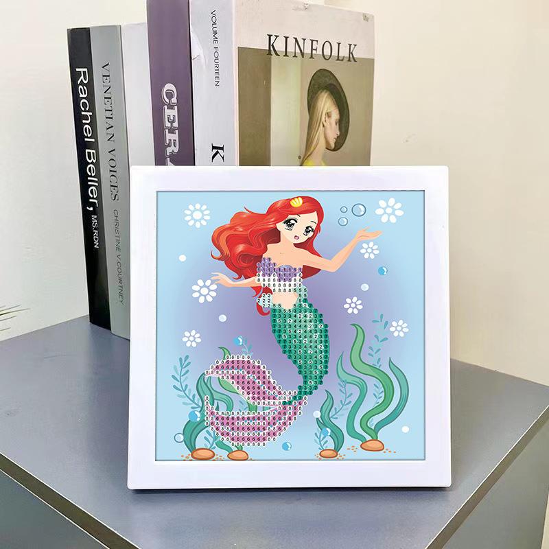 New Cartoon Diamond Painting 5D Diamond Handmade Diy Handmade Full Diamond With Frame Decorative Diamond Painting Wooden Photo Frame