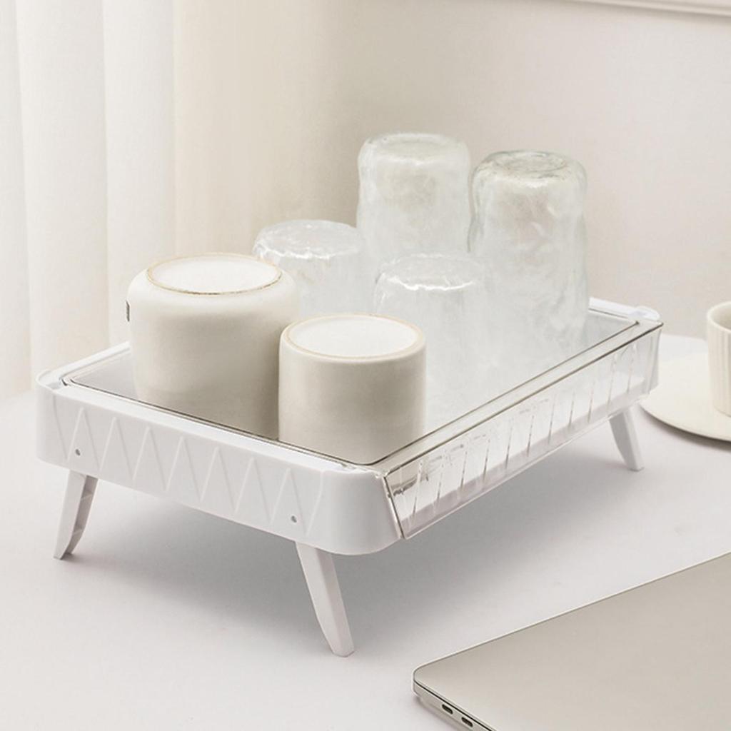 Mug Drying Rack Storage Organizer Tray for Cabinet Kitchen Countertop
