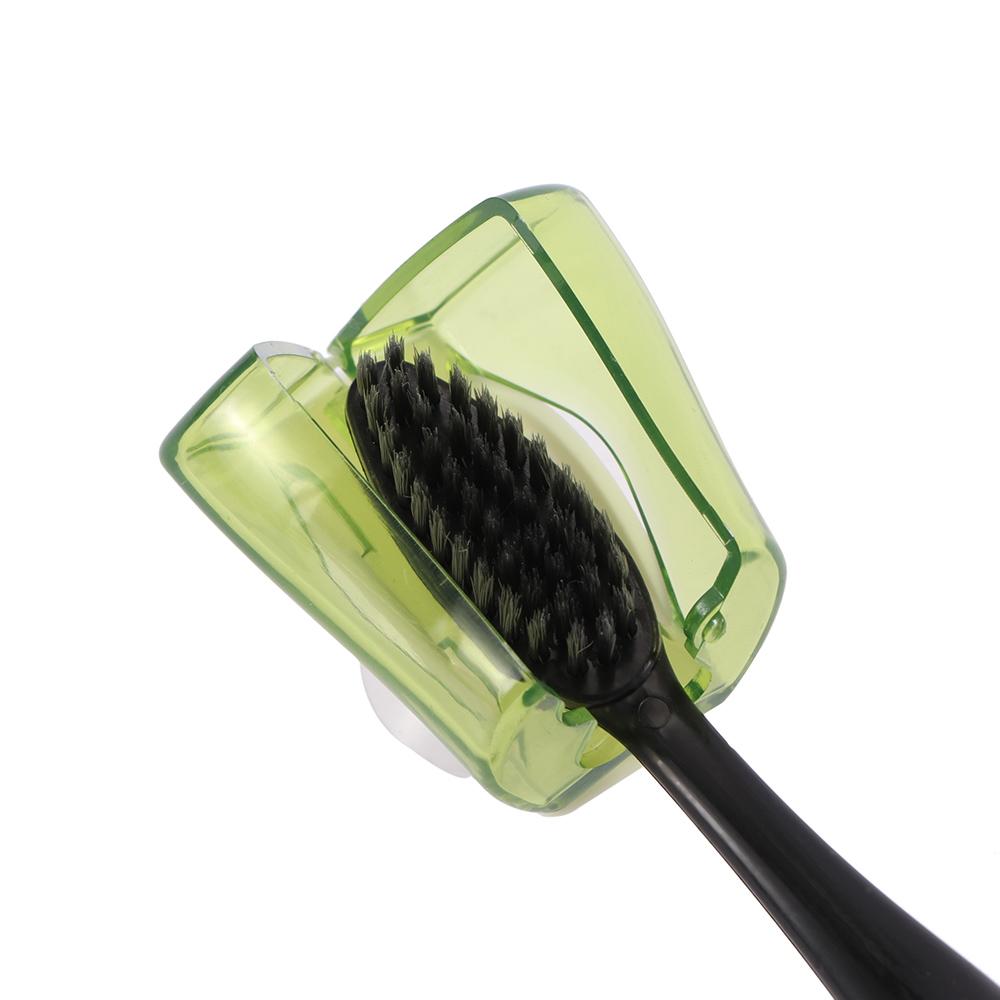 Wall Mount Dustproof Stand Home Storage Rack Toothbrush Holder Toothbrush Cover Bathroom Supplies
