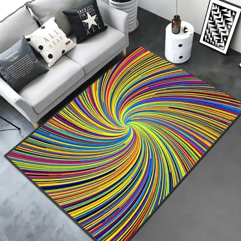 Pattern Printed Carpet 3D Illusion Dream Home Decor Mat Living Room Non-Slip Rug for Bedroom Study Entrance Terrace