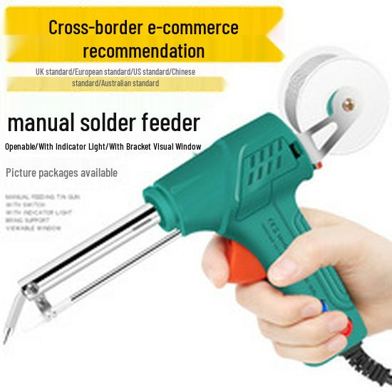 Cordless 60W Electric Soldering Iron Gun with Auto Tin Feed